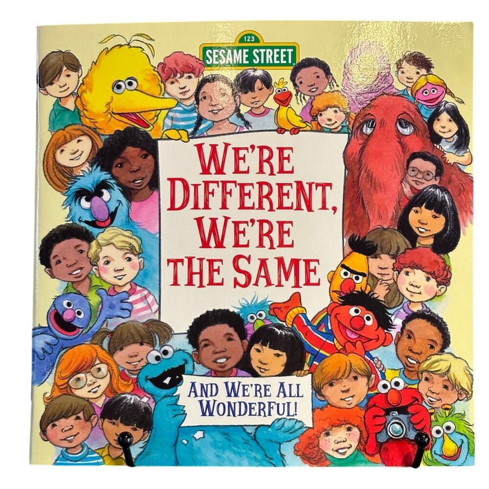 VTG 1992 Sesame Street, We're Different, We're the Same Book by B. Kates, PB